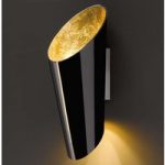 9005460 : Schwarz-goldene Wandlampe Madeira aus Glas | Sehr große Auswahl Lampen und Leuchten.