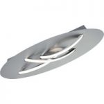 9005512 : LED-Deckenleuchte Dolphin, nickel, 55 x 18 cm | Sehr große Auswahl Lampen und Leuchten.
