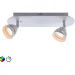 9005633 : Trio WiZ Gemini LED-Deckenleuchte 2-flg. weiß | Sehr große Auswahl Lampen und Leuchten.