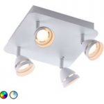 9005637 : Trio WiZ Gemini LED-Deckenleuchte 4-flg. weiß | Sehr große Auswahl Lampen und Leuchten.