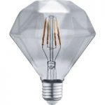 9005649 : LED-Lampe E27 4W 3.000K Diamant Filament rauch | Sehr große Auswahl Lampen und Leuchten.