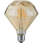 9005650 : LED-Lampe E27 4W 2.700K Diamant Filament amber | Sehr große Auswahl Lampen und Leuchten.