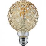 9005654 : LED-Globelampe E27 4W 2.700K Struktur amber | Sehr große Auswahl Lampen und Leuchten.