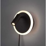 9005759 : LED-Wandleuchte Jordan, zweiflammig, schwarz | Sehr große Auswahl Lampen und Leuchten.