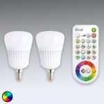 9038022 : iDual E14 LED-Lampe 2er mit Fernbedienung | Sehr große Auswahl Lampen und Leuchten.