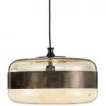 9508135 : Glas-Hängeleuchte Futura in Bronze, 40 cm | Sehr große Auswahl Lampen und Leuchten.