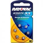 9510080 : Rayovac 10 Acoustic 1,4V, 105m/Ah Knopfzelle | Sehr große Auswahl Lampen und Leuchten.