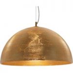 9514305 : Goldene Hängeleuchte Dome mit Glasschirm | Sehr große Auswahl Lampen und Leuchten.