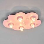 9606068 : Deckenleuchte Wolke rosa 5-flammig | Sehr große Auswahl Lampen und Leuchten.