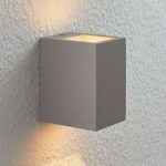 9613081 : Beton-Wandleuchte Smira in Grau, 12,5 x 15 cm | Sehr große Auswahl Lampen und Leuchten.