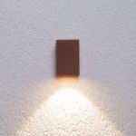 9616015 : Rostbraune LED-Außenwandleuchte Tavi, Höhe 9,5 cm | Sehr große Auswahl Lampen und Leuchten.