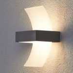 9619021 : Gebogene LED-Außenwandleuchte Skadi | Sehr große Auswahl Lampen und Leuchten.