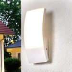 9619094 : Weiße LED-Außenwandlampe Siara in gewölbter Form | Sehr große Auswahl Lampen und Leuchten.