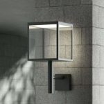 9619159 : LED-Außenwandleuchte Cube mit Glasschirm, graphit | Sehr große Auswahl Lampen und Leuchten.