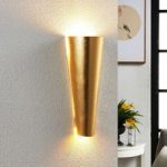 9620894 : Formvollendete LED-Wandleuchte Conan in Gold | Sehr große Auswahl Lampen und Leuchten.