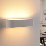 9621351 : Abgerundete Gips-Wandlampe Fioni, LED | Sehr große Auswahl Lampen und Leuchten.
