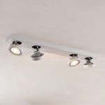 9621859 : LED-Deckenleuchte Negan in Weiß, vierflammig | Sehr große Auswahl Lampen und Leuchten.