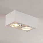 9621864 : LED-Deckenlampe Dwight in Weiß, zweiflammig | Sehr große Auswahl Lampen und Leuchten.