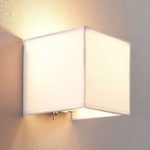 9621994 : Stoff-Wandlampe Adea mit Schalter, 13 cm, weiß | Sehr große Auswahl Lampen und Leuchten.