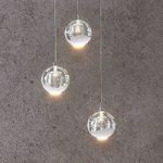 9624367 : LED-Pendellampe Hayley m. Glaskugeln, 3-fl., chrom | Sehr große Auswahl Lampen und Leuchten.