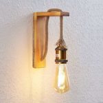 9624411 : Lindby Helou Holz-Wandlampe mit sichtbarer Fassung | Sehr große Auswahl Lampen und Leuchten.