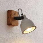 9624598 : Lindby Mirka LED-Spot aus Holz und Beton | Sehr große Auswahl Lampen und Leuchten.