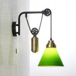 9624607 : Lindby Alecks Wandleuchte, Glas grün, verstellbar | Sehr große Auswahl Lampen und Leuchten.