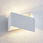 9624663 : Lindby Assona LED-Wandleuchte, weiß-silber | Sehr große Auswahl Lampen und Leuchten.