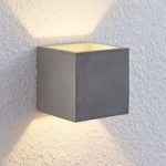 9624673 : Lindby Nellie LED-Beton-Wandlampe, Breite 11,5 cm | Sehr große Auswahl Lampen und Leuchten.