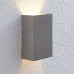 9624676 : Lindby Albin LED-Wandleuchte aus Beton | Sehr große Auswahl Lampen und Leuchten.