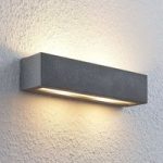 9624678 : Lindby Nellie LED-Beton-Wandlampe, Breite 35,3 cm | Sehr große Auswahl Lampen und Leuchten.
