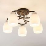 9624879 : Lindby Daliah Deckenleuchte mit fünf Glasschirmen | Sehr große Auswahl Lampen und Leuchten.