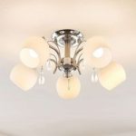 9624893 : Lindby Feodora Deckenleuchte mit Glas, fünfflammig | Sehr große Auswahl Lampen und Leuchten.