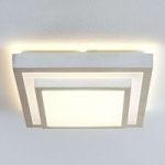 9624956 : Lindby Mirco LED-Alu-Deckenlampe, eckig, 37,5 cm | Sehr große Auswahl Lampen und Leuchten.