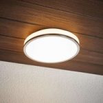 9633042 : Runde LED-Deckenlampe Lyss mit Chromrand, IP44 | Sehr große Auswahl Lampen und Leuchten.