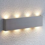 9633048 : LED-Wandleuchte Manon, nickel satiniert, 46 cm | Sehr große Auswahl Lampen und Leuchten.
