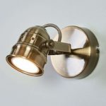 9639062 : Altmessingfarbene LED-Wandlampe Leonor | Sehr große Auswahl Lampen und Leuchten.