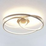 9639127 : Lindby Ronka LED-Deckenleuchte, nickel satiniert | Sehr große Auswahl Lampen und Leuchten.