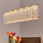 9640056 : Kristallbesetzte LED-Balkenpendellampe Jemaine | Sehr große Auswahl Lampen und Leuchten.