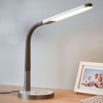9643039 : Graue LED-Schreibtischlampe Maily, USB und Dimmer | Sehr große Auswahl Lampen und Leuchten.