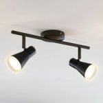 9643081 : Lindby Michiko LED-Deckenstrahler, schwarz, 2-fl. | Sehr große Auswahl Lampen und Leuchten.