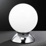9651402 : Kugelförmige Tischleuchte PLUTO, chrom | Sehr große Auswahl Lampen und Leuchten.
