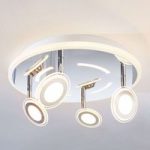 9950677 : LED-Deckenleuchte Enissa, rund, 4-flammig | Sehr große Auswahl Lampen und Leuchten.