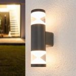 9955033 : LED-Außenwandlampe Tamiel, dunkelgrau, 2-fl. | Sehr große Auswahl Lampen und Leuchten.