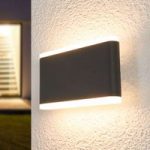 9955038 : LED-Außenwandlampe Vaiana, dunkelgrau, 17,5 cm | Sehr große Auswahl Lampen und Leuchten.