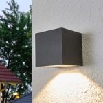9969055 : Merjem - LED-Außenwandleuchte in Dunkelgrau | Sehr große Auswahl Lampen und Leuchten.