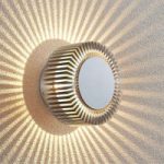 9969163 : Lucande Keany LED-Außenwandlampe, Strahlenkranz | Sehr große Auswahl Lampen und Leuchten.