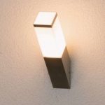 9972061 : Schräge Außenwandlampe Lorian aus Edelstahl | Sehr große Auswahl Lampen und Leuchten.