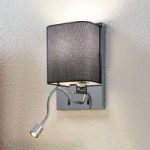 9976093 : Textil-Wandleuchte Eleanor, LED-Flexarm | Sehr große Auswahl Lampen und Leuchten.