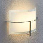 9976101 : LED-Wandlampe Jaryna aus Glas mit Chromgestell | Sehr große Auswahl Lampen und Leuchten.